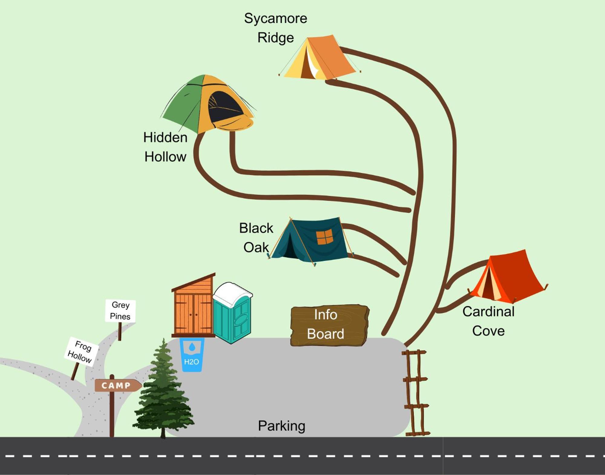 Cardinal Cove Campsite At Hocking Vacations - Tent Not Included ローガン エクステリア 写真
