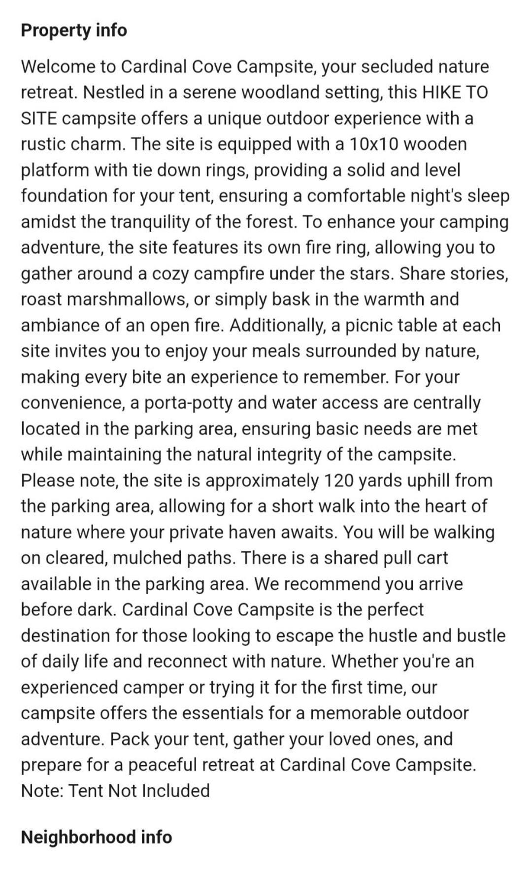 Cardinal Cove Campsite At Hocking Vacations - Tent Not Included ローガン エクステリア 写真